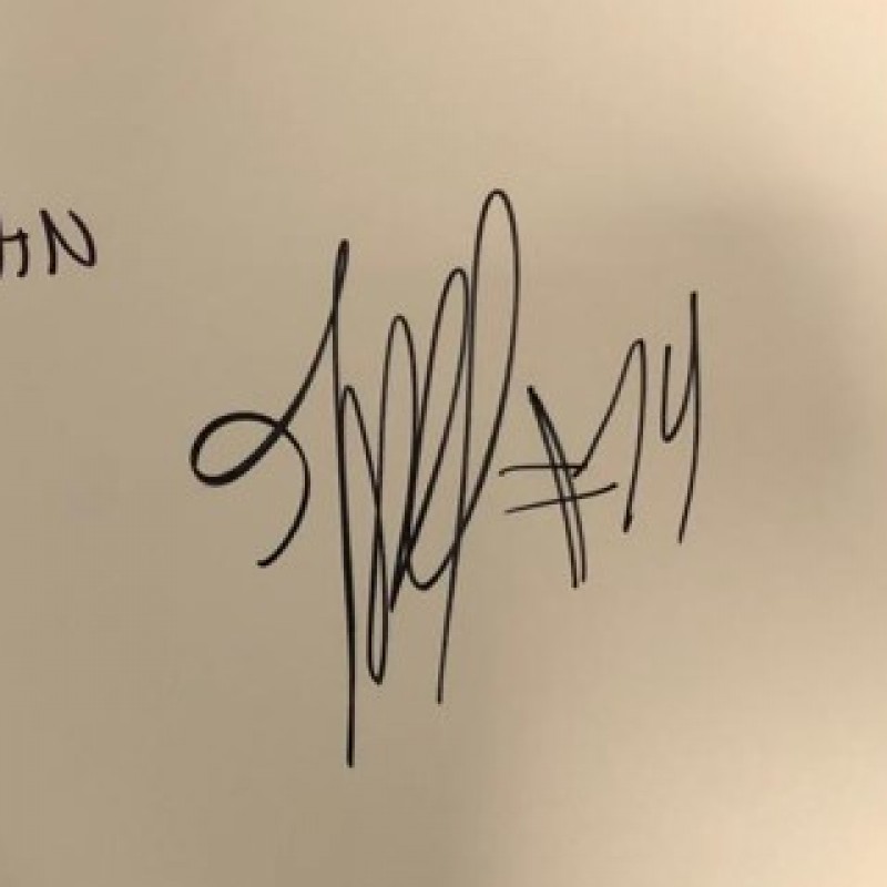 Signed Board of Moto3 Second Place Championship Winner, Tony Arbolino from the Unforgettable First Race Weekend of 2020 in Qatar