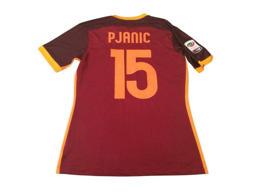 Pjanic's Roma Match-Worn Shirt, 2015/16