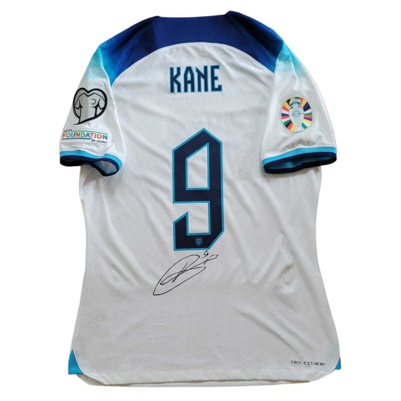 Kane's Signed Issued Shirt, Malta vs England 2023