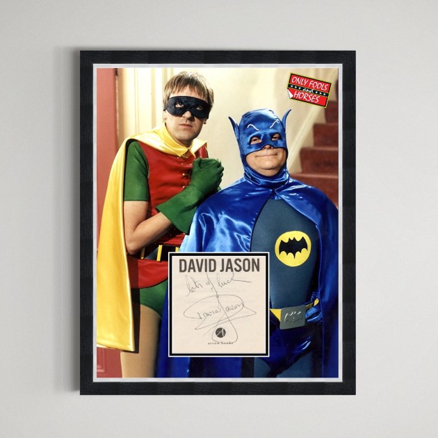 David Jason Signed Only Fools and Horses Display