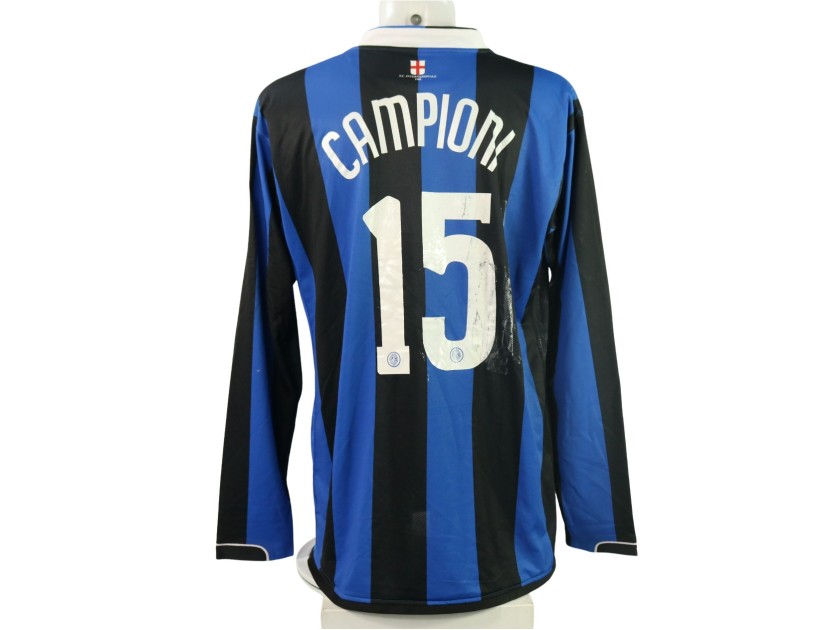 Figo's Match-Worn Shirt, Inter 2006/07 - Celebratory 15th Scudetto