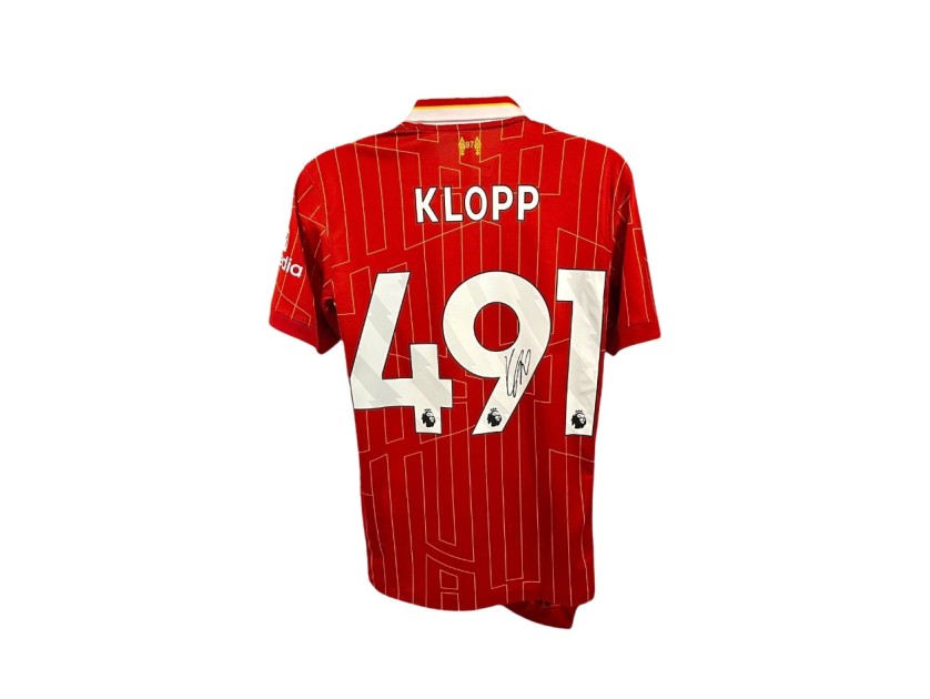 Maglia replica firmata del Liverpool 2024/25 di Jurgen Klopp