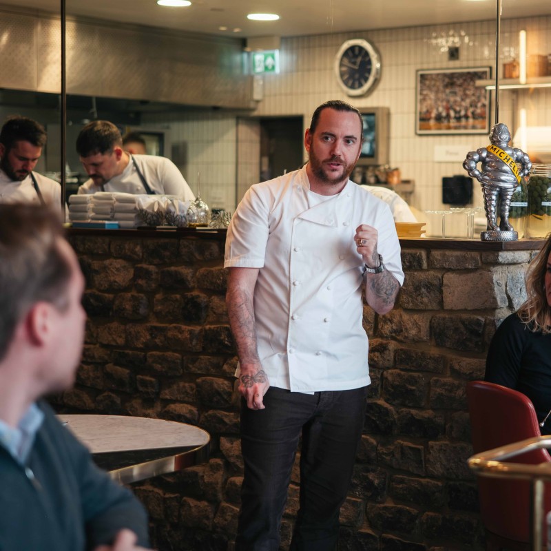 Two Michelin star lunch or dinner for two people at Restaurant Story in London with paired wine, by Chef Tom Sellers.