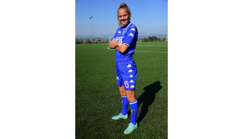 Knol's Worn and Signed Kit, Empoli-Lazio 2021 - Breast Cancer Campaign