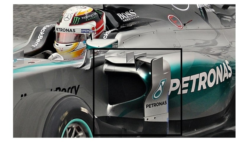 Lewis Hamilton Mercedes W06 Side Pod Piece