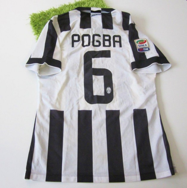 Pogba match worn shirt in Juventus-Milan 2/7/2015, Serie A - unwashed