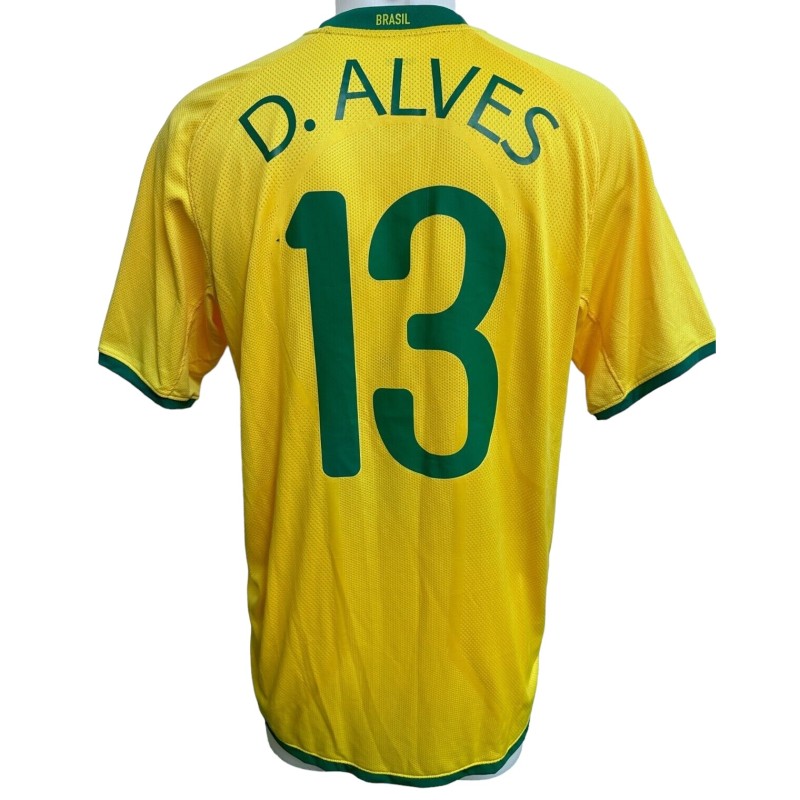 Dani Alves' Brazil Issued Shirt, 2008