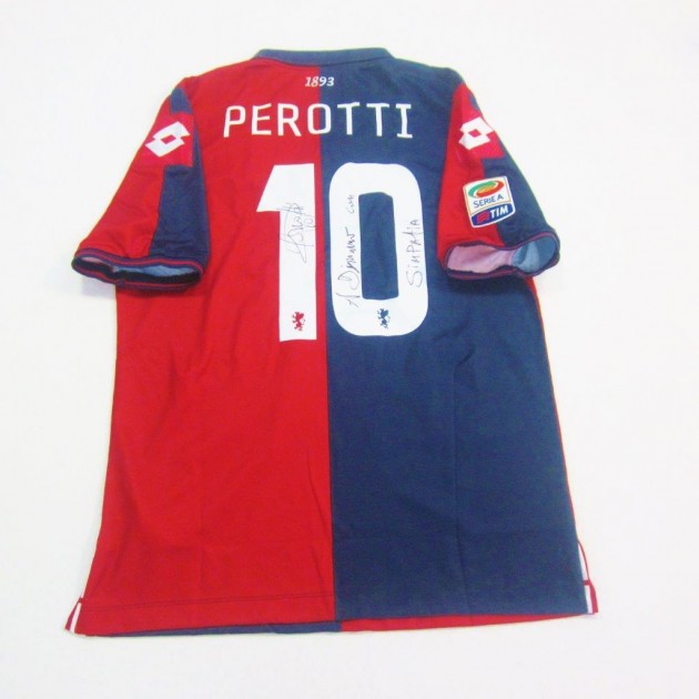 Perotti Genoa match issued shirt, Serie A 2014/2015 - signed