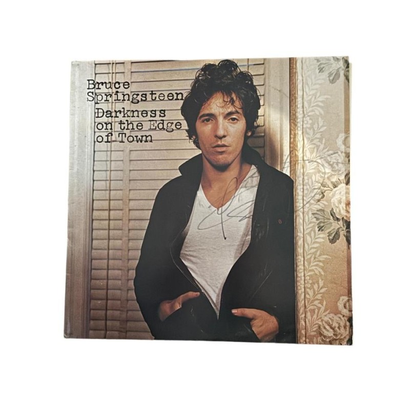Bruce Springsteen Signed Darkness On The Edge Of Town Vinyl LP