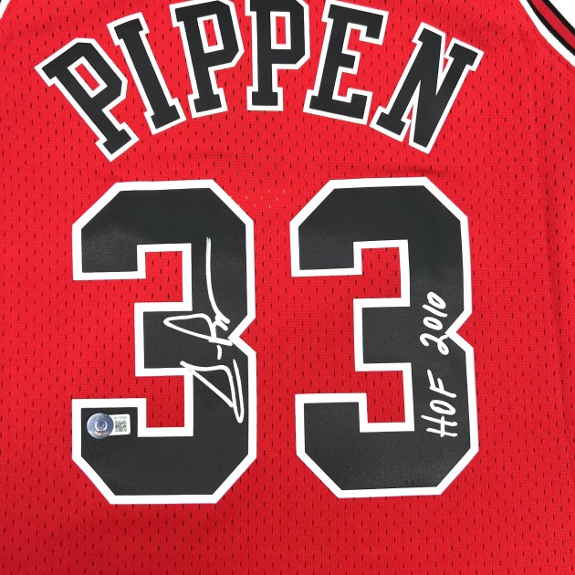 Scottie Pippen Signed Mitchell Ness Chicago Bulls Jersey CharityStars