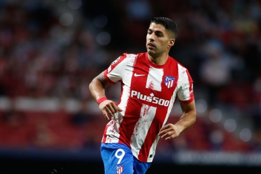 Suarez's Atletico Madrid Match Shirt, UCL 2021/22