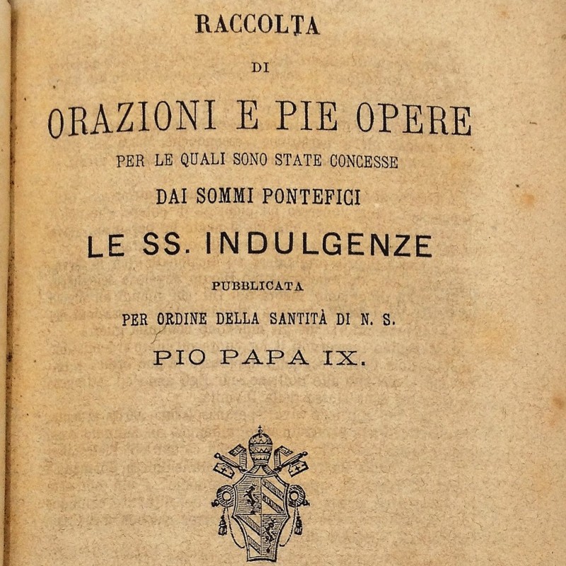 "Raccolta di orazioni e pie opere" (1877)