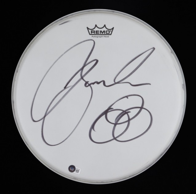 Jason Bonham Signed Drumhead