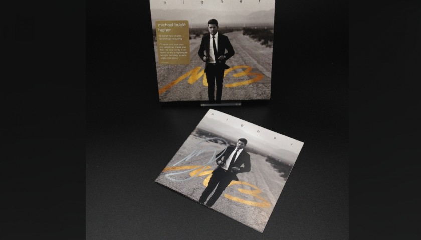 "Higher" CD and Booklet Signed by Michael Bublé