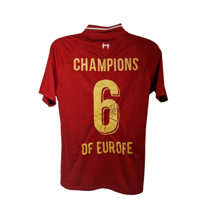 Maglia replica Champions Liverpool 2018/19 firmata da Fabinho 