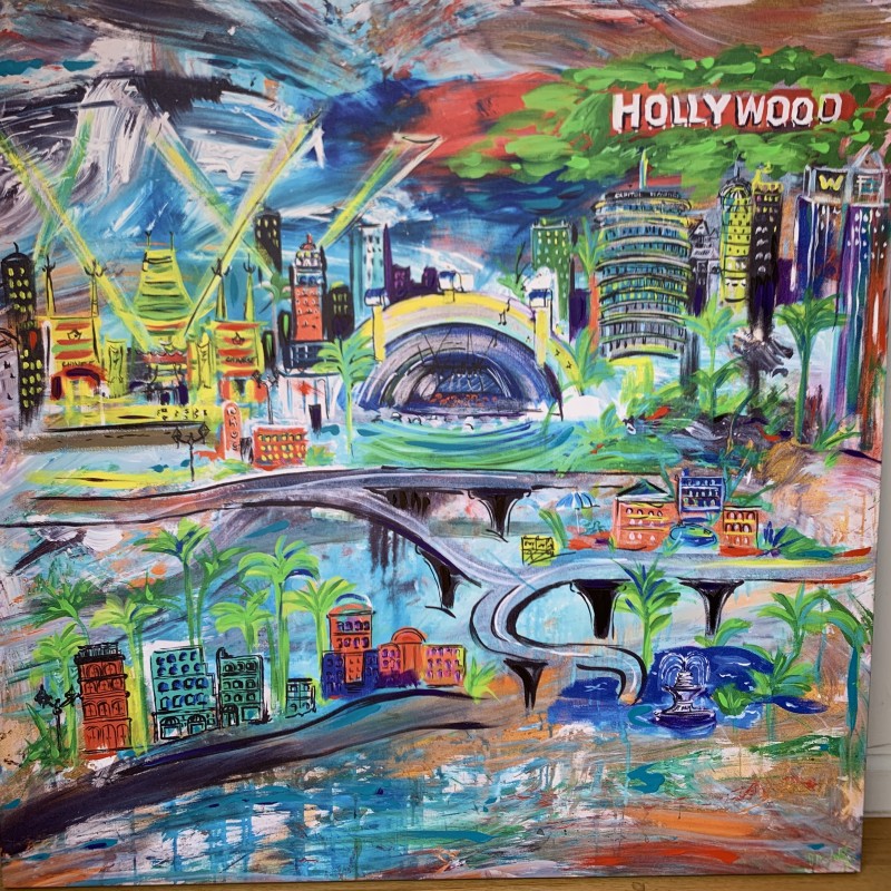 Abstract Hollywood Painting by JD Schultz 
