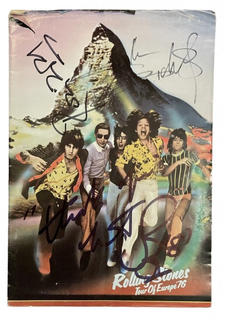 The Rolling Stones Signed 1976 European Tour Programme