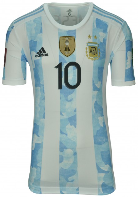 Messi's Match Shirt, Poland-Argentina WC Qatar 2022 - CharityStars