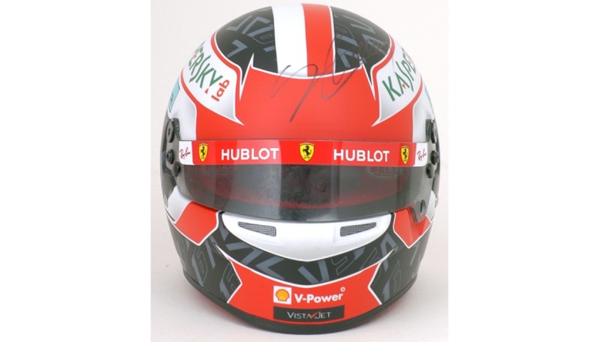 Charles Leclerc Signed 1:2 Replica Ferrari Racing Helmet