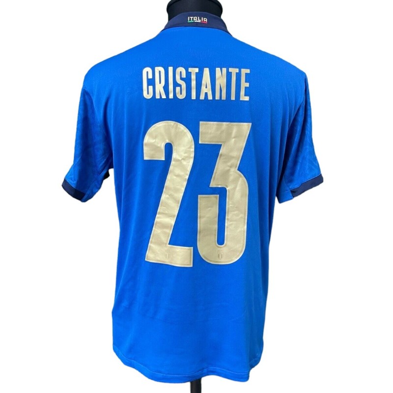 Cristante's Issued Shirt, Italy vs Lithuania 2021