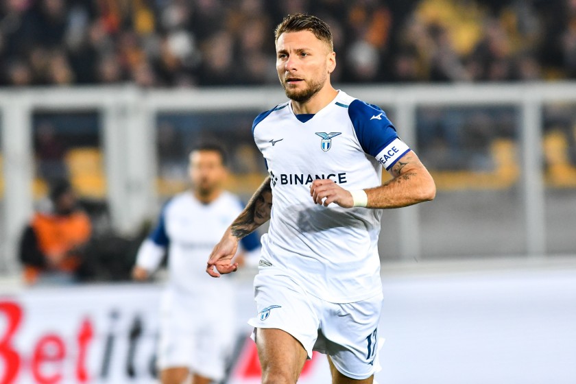 Immobile's Worn and Unwashed Shorts, Lecce-Lazio 2023