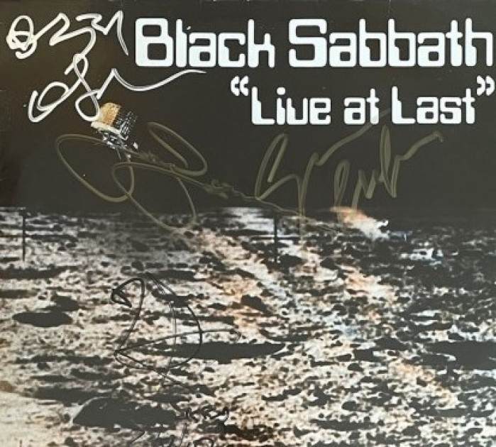 Black Sabbath Signed 'Live At Last' Vinyl LP