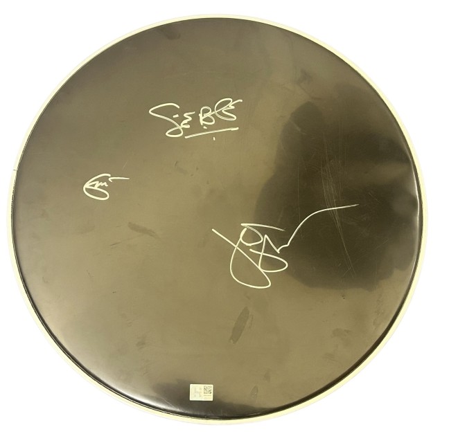 Cream Signed Bass Drumskin