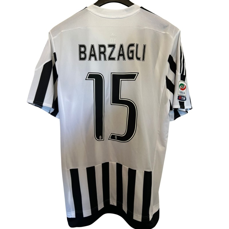 Barzagli's Juventus Match-Issued Shirt, Serie A 2015/16