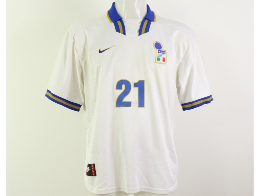 Zola Official Italy Signed Shirt, 1996 - CharityStars
