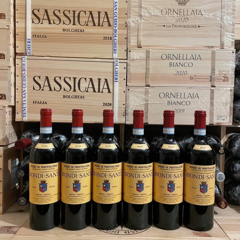 Rosso di Montalcino Tenuta Greppo 2020 Biondi Santi - 6 Bottles