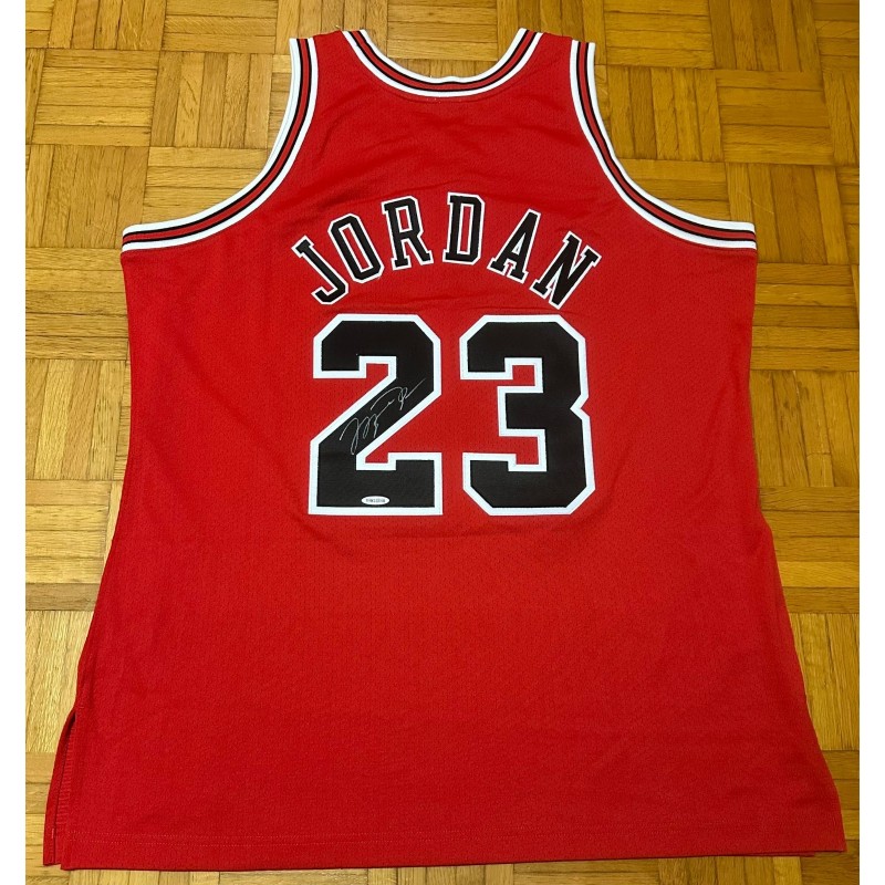 Canotta Michael Jordan Chicago Bulls - Autografata con COA Upper Deck