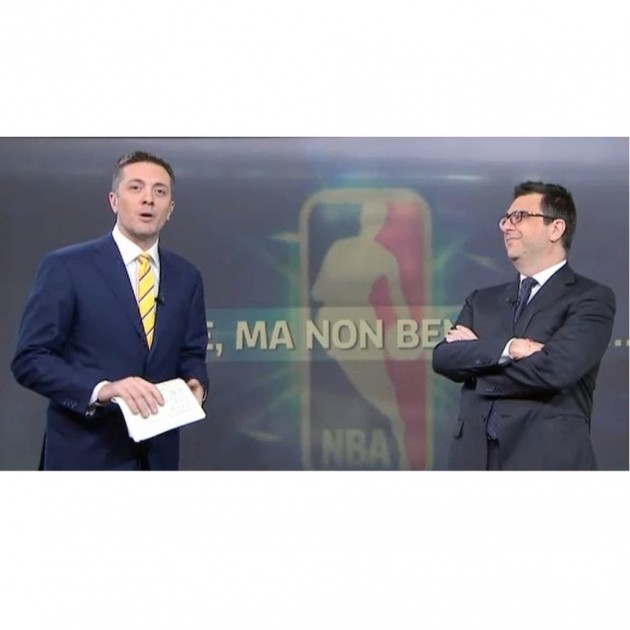 Attend "Basket Room" show in Sky Italy headquaters and have dinner with italian commentators Tranquillo e Mamoli