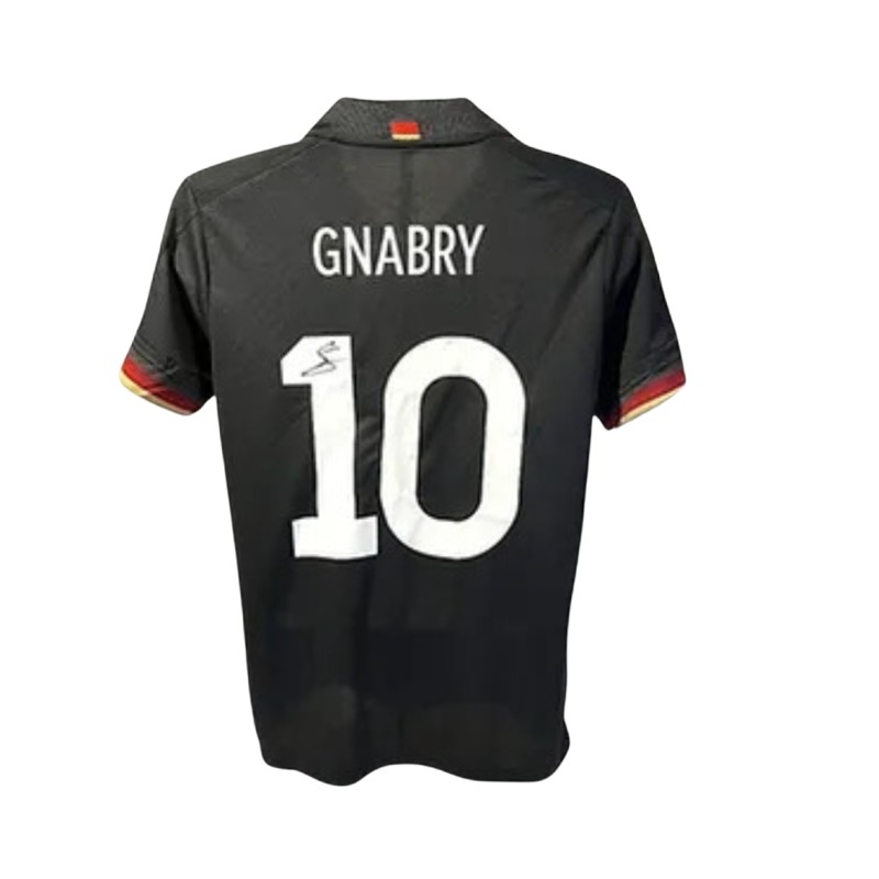 Replica della maglia da trasferta firmata da Serge Gnabry per la Germania 2020
