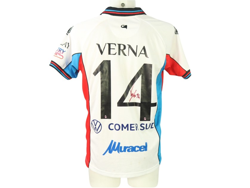 Verna's unwashed Signed Shirt, Giugliano vs Catania 2024 