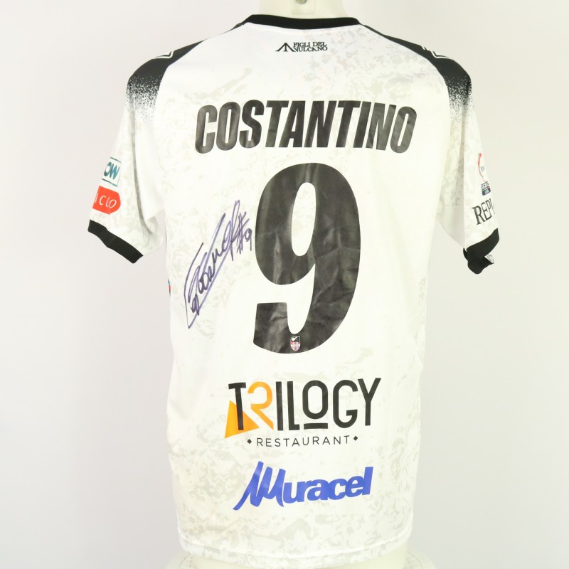 Costantino's Unwashed Signed Shirt, Avellino vs Catania 2024
