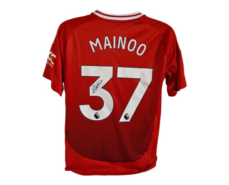 Kobbie Mainoo's Manchester United 2024/25 Signed Replica Shirt 