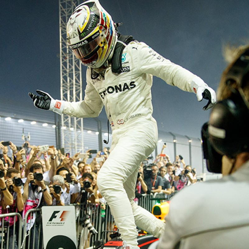 Lewis Hamilton's Signed 2017 F1 Race Suit Replica