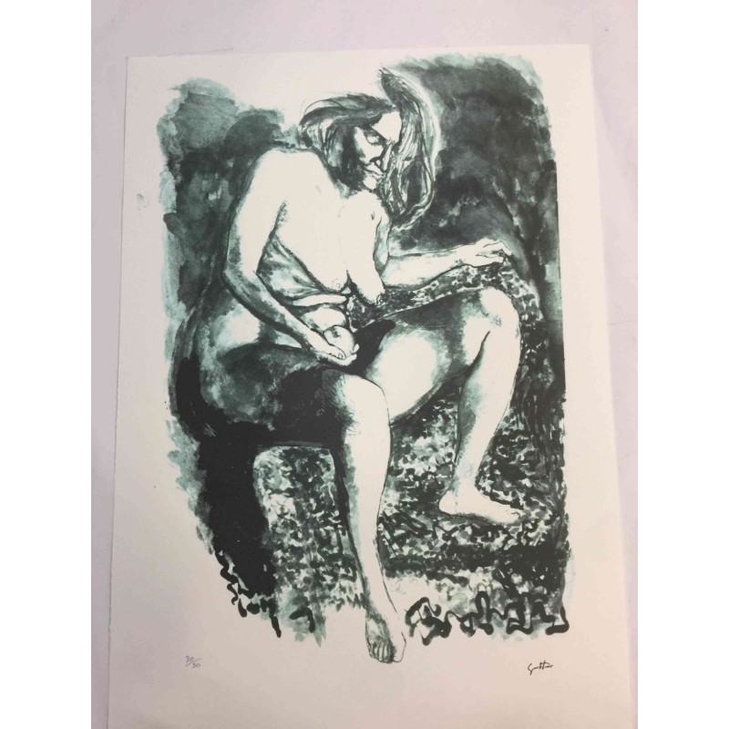 Offset lithography by Renato Guttuso (after)