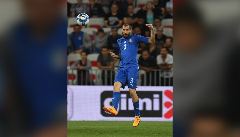 Chiellini's Match Shirt, Uruguay-Italy 2017