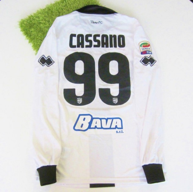 Cassano Parma match issued/worn shirt, Serie A 2014/2015