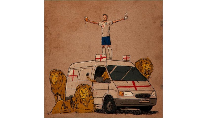 Limited Edition 'This is England' Print 2018 World Cup by Reuben Dangoor