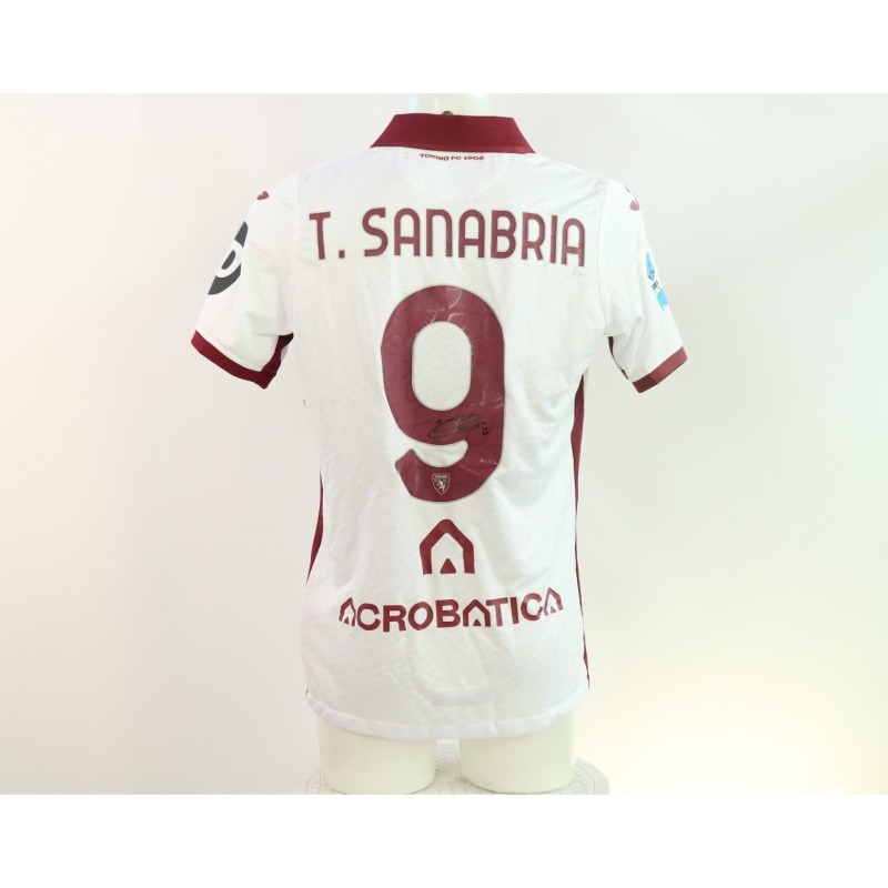 Sanabria's Signed Unwashed Shirt, Hellas Verona vs Torino 2024