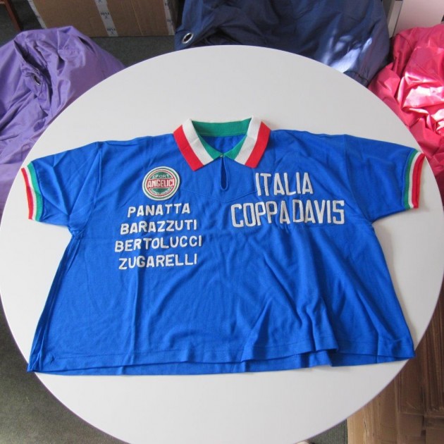 Serafino Italy Davis Cup 1976 shirt 