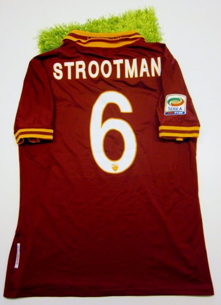 Roma match issued / worn shirt, Strootman, Serie A 2013/2014