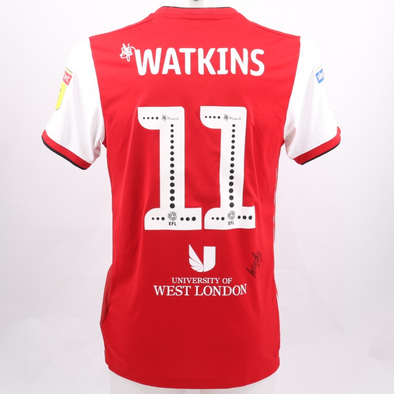 Watkins' Brentford Worn and Signed Poppy Shirt