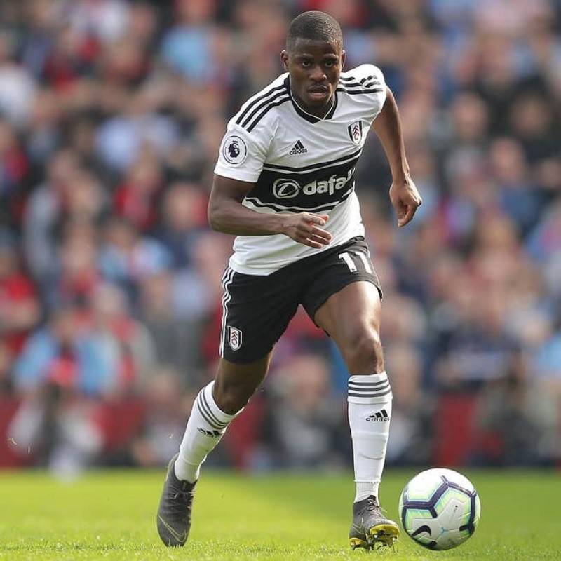 Ayite's Fulham Match-issued and Signed Poppy Shirt