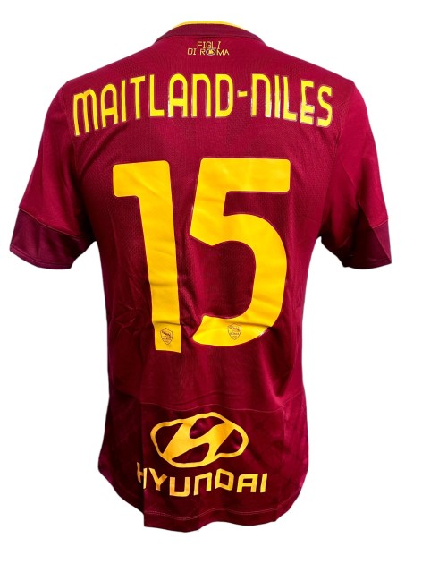 Maitland-Niles Roma Issued Shirt, 2021/22