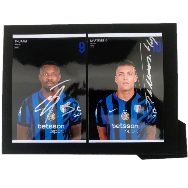 Fotografia - Autografata da Lautaro Martinez e Thuram