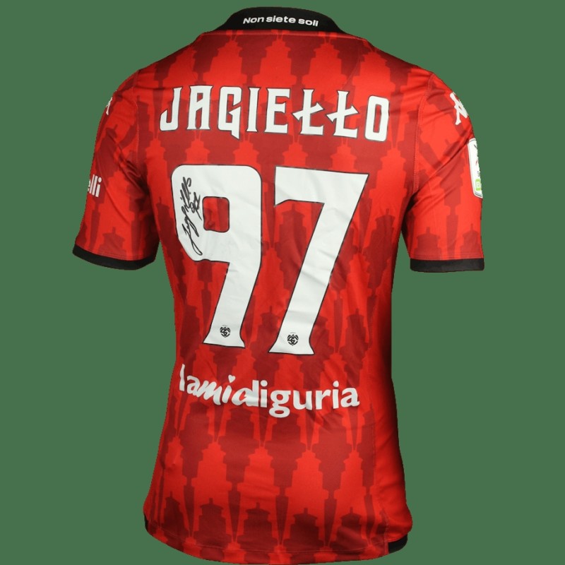 Filip Jagiello's Spezia Calcio 2023/24 Signed Match Worn Shirt vs Pisa