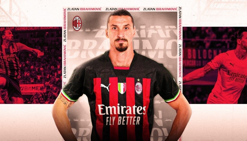 Ibrahimovic Authentic AC Milan Shirt, 2022/23 - Signed by the Players